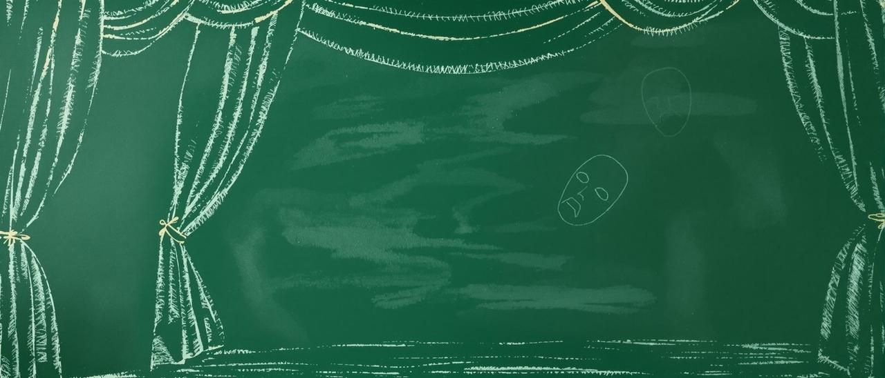 治愈电影表演分析专题黑板插画